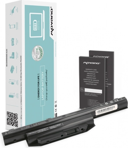 Batteria Movano per Fujitsu Lifebook E744 ed E753 4400 mAh 48 Wh