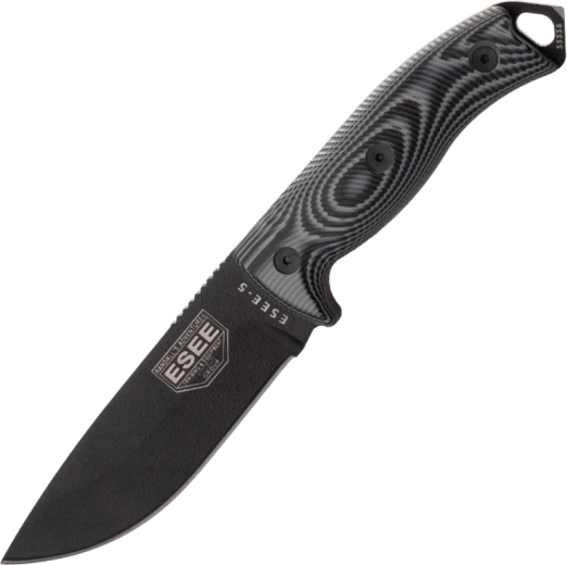 ESEE Model 5 outdoor fixed-blade knife, G10 handle, Kydex sheath