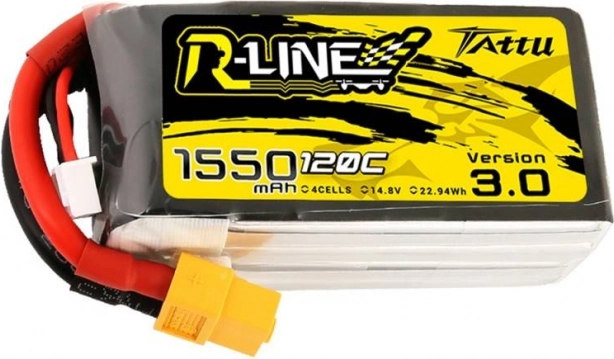 Tattu R-Line batterij 1550mAh 4S 120C LiPo