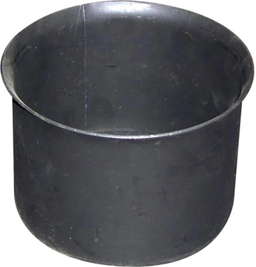 Vægroset til røgrør stål 160 mm sort