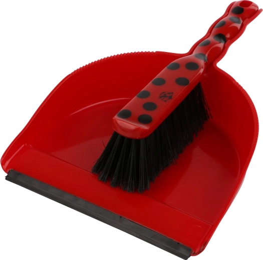 Cavallo Biedronka dustpan and brush with rubber edge