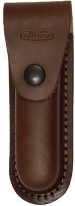 Brown leather sheath for Mikov folding knife