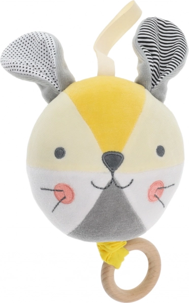 Melodisk kaninbold PETIT COLLAGE af økologisk bomuld