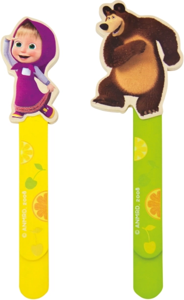 Wooden bookmark Masha and the Bear by Bino