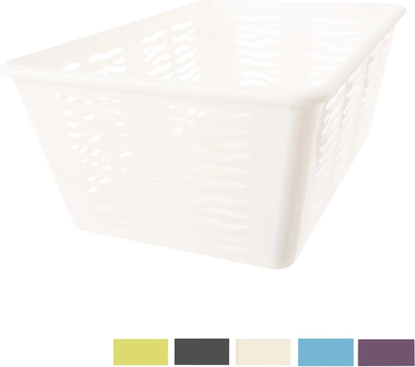 Cestino portaoggetti in plastica Zebra 36,4 × 25 × 14,5 cm (mix colori)