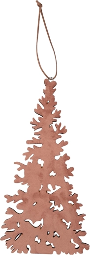 Træ ophængsdekoration i form af juletræ 27 × 14 cm
