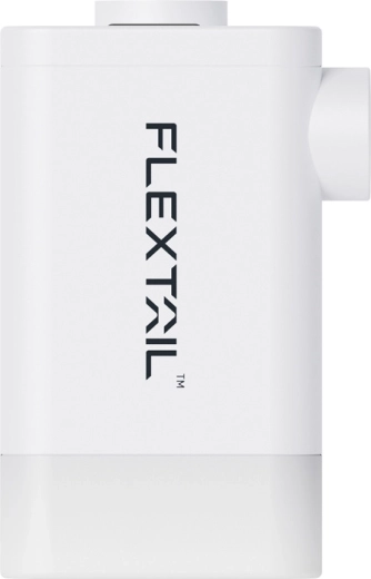 Flextail Max Pump 2 Plus portable pump with LED flashlight and power bank (white)