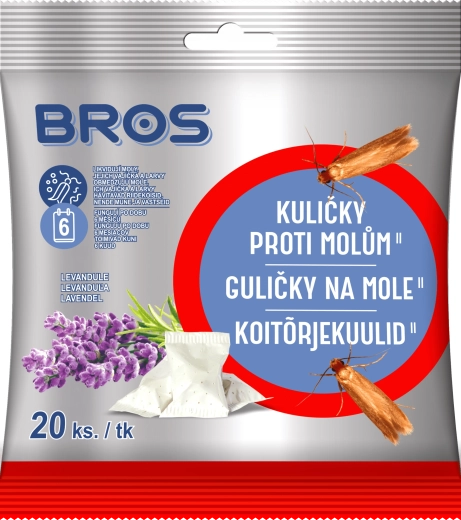 Bros Mottenkugeln Lavendel 20 Stk.