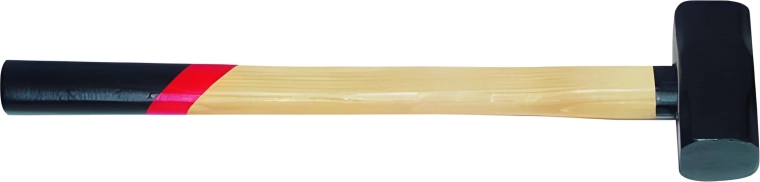 Mazza per pietra 5 kg con manico in legno