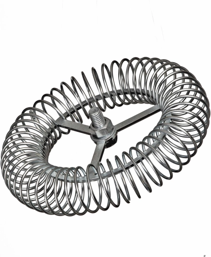 Komínová růžice kruhová 200 mm M12 z oceli