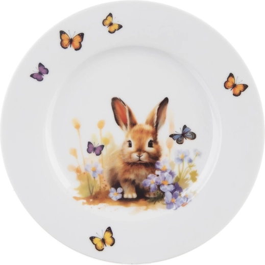 Desserttallerken Forår med hare 20 cm