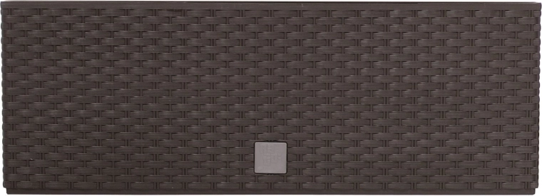 Plastični ratan žardinjer s uloškom 39,5 cm – umbra