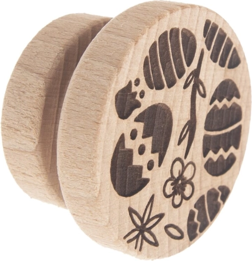 Tampon en bois pour pâte avec motif de Pâques