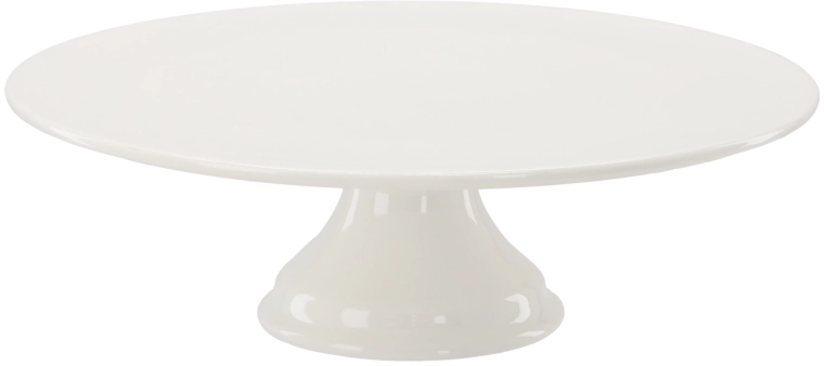 Présentoir rond en porcelaine avec piédestal 31 × 31 × 9,5 cm