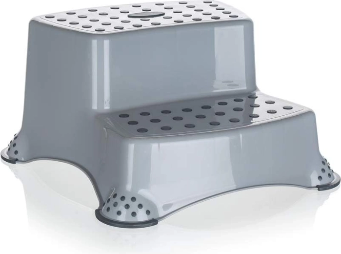 Gray Two-Step Stool
