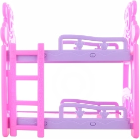 Plastic bunk bed for dolls