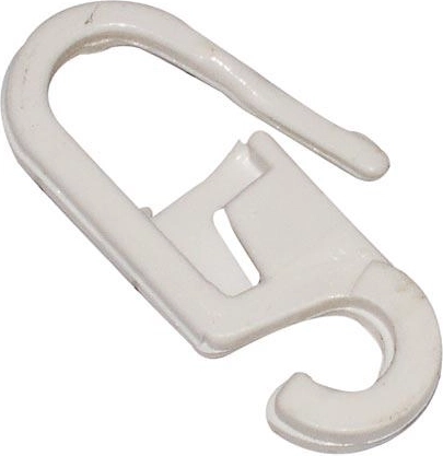 Crochet de rideau transparent, plastique, lot de 100 pièces