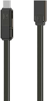 Remax RC-070TH 3-in-1 data cable, USB-C / Micro-USB / Lightning, 1 m, black