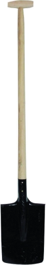 Bêche carrée avec manche en T 90 cm – noire
