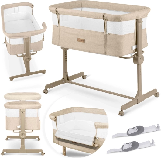 Nukido culla da affiancare con altezza regolabile e materasso