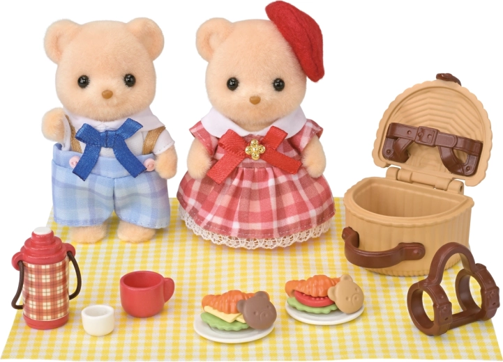 Sylvanian Families Keksbären-Geschwister beim Picknick