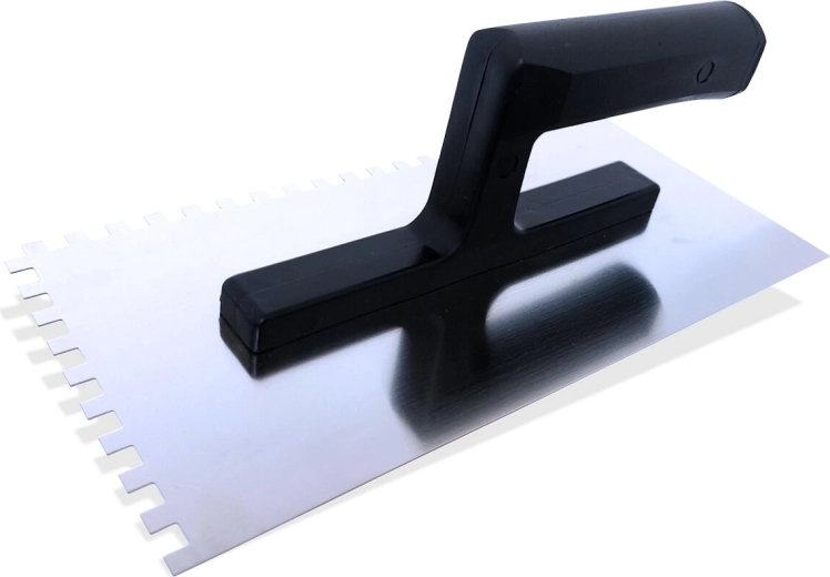 Hladítko z nerezové oceli se zuby 10 mm, 270 × 125 mm