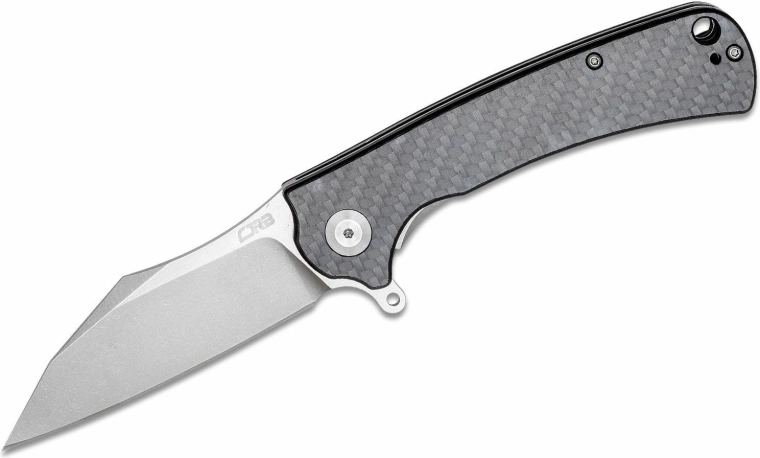 CJRB Talla Carbon Fiber Pocket Knife, gray, carbon fiber, 8.7 cm
