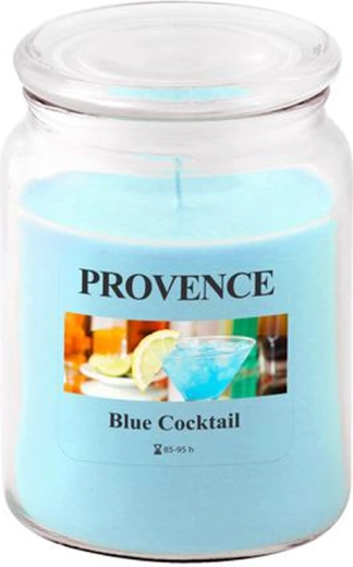 Candela profumata in vetro PROVENCE Blue Cocktail 95 ore