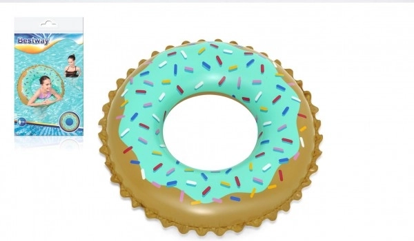 Sweet Donut Inflatable Ring, diameter 91 cm, in bag 10+