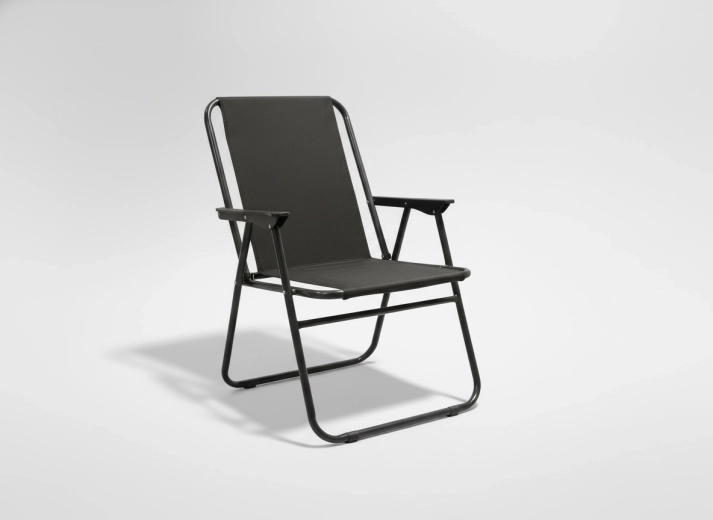 Skládací zahradní židle černá 53 × 59 × 76 cm