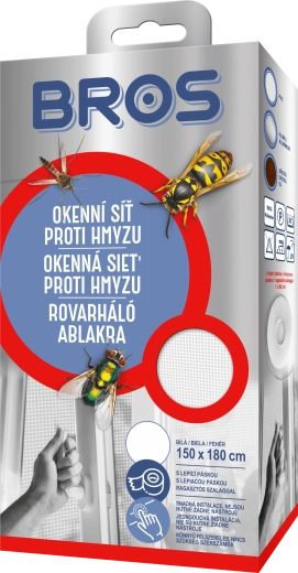 Moustiquaire de fenêtre 150 × 180 cm, blanche