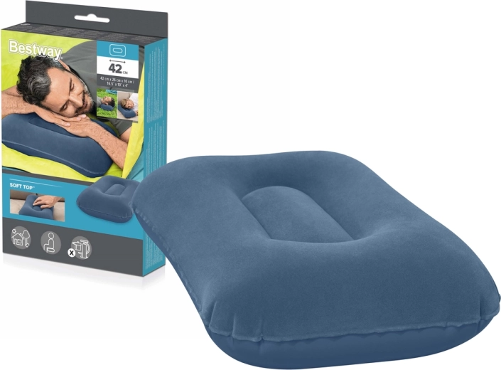 Bestway nafukovací velúrový vankúš 42 cm
