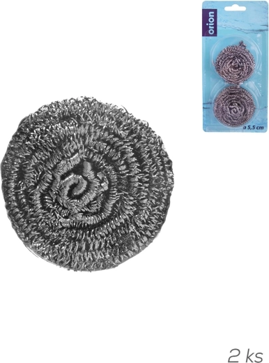 Tampon à récurer métallique 6,5 cm (2 pcs)