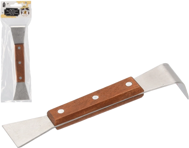 Čebelarsko dleto iz nerjavečega jekla z lesnim ročajem 20 cm