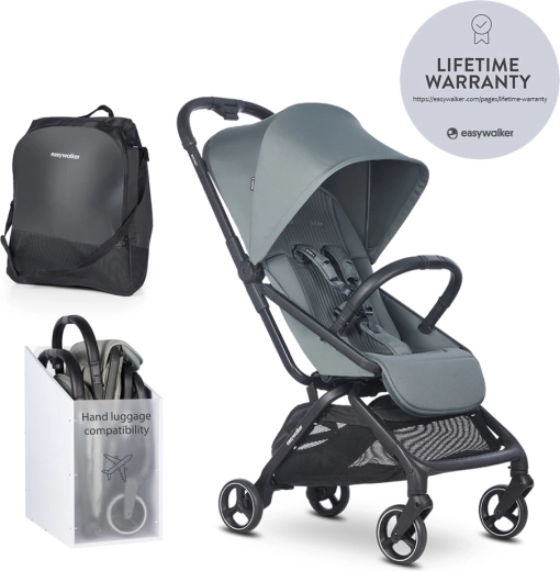 Easywalker sports stroller Rockey S Smooth Grey