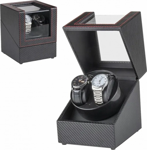 Automatische watchwinder voor twee horloges