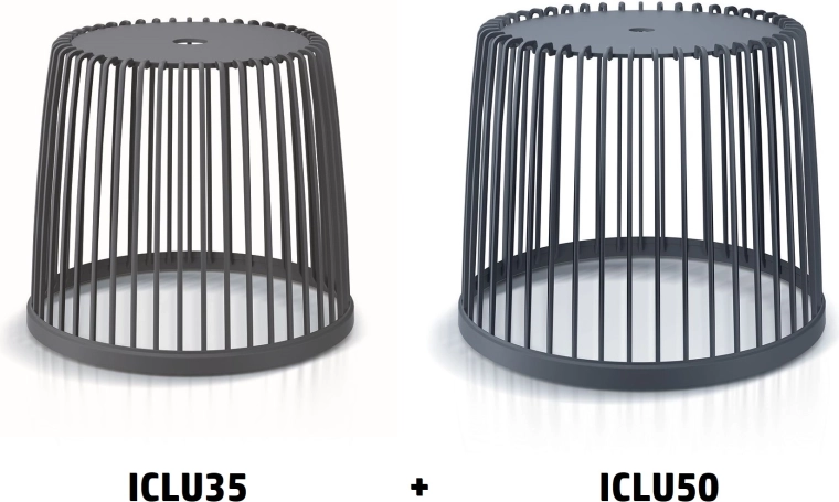 Set univerzalnih koševa za otpad CLUBO 35 l + 50 l, antracit
