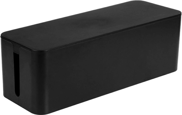 Zwarte kabelorganizer