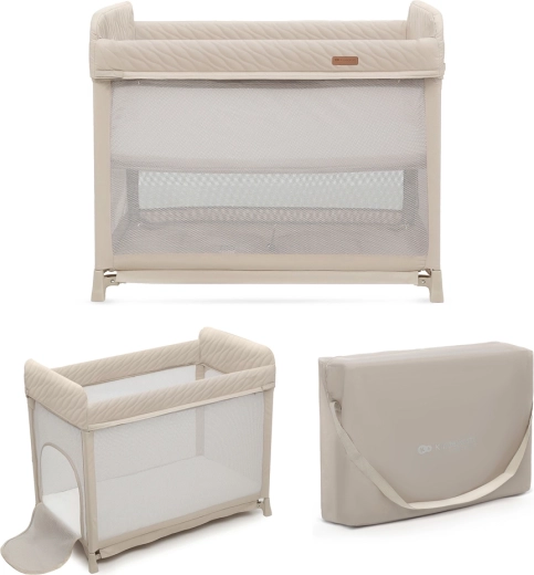 Travel Cot KINDERKRAFT Moon Dream Beige