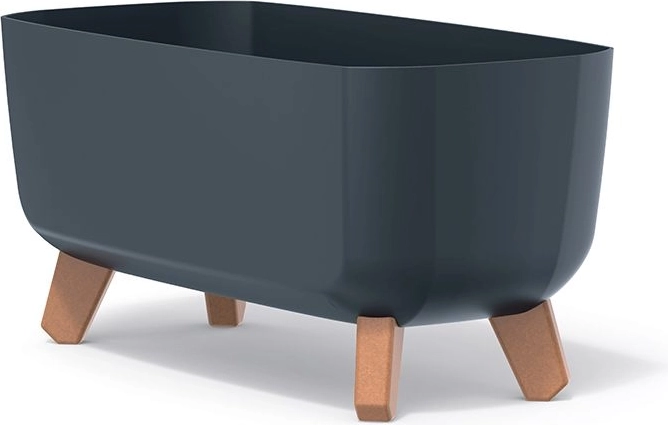 Jardinière avec pieds Gracia Case 39 cm anthracite