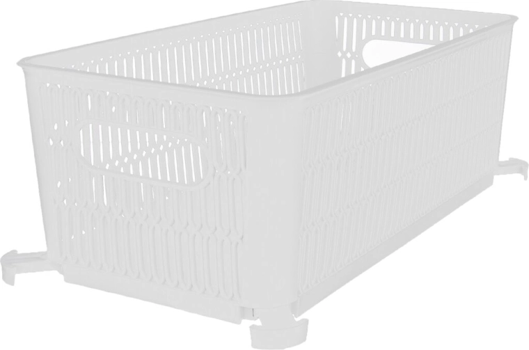 Panier empilable Nesta blanc 29 × 16,5 × 11,5 cm