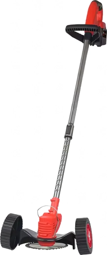 Akumulatorowa podkaszarka ogrodowa z kołami – zestaw XXL