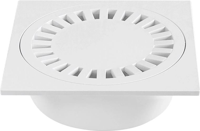 Podlahová vpusť polypropylenová 150 × 150 × 50/55 mm bílá