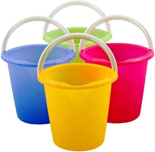 Bucket with spout 10 l – mixed colors