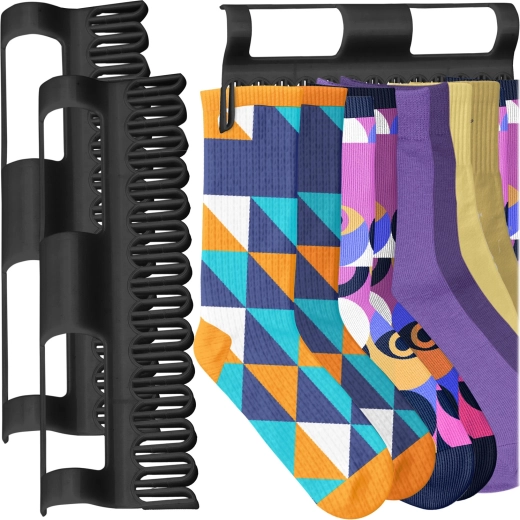 Sock holders for drying racks, 2 pcs, black