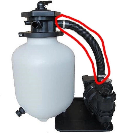 Connecting hose 58 cm for Prostar Profi 8 filtration