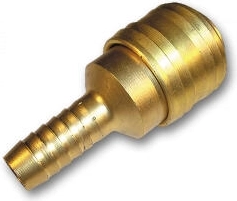 Raccord rapide 1/4" pour tuyau 6 mm en laiton