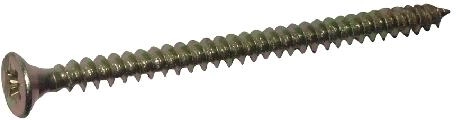 Universal full-thread screws 5 × 40 mm yellow zinc (500 pcs)