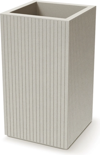 Coro Square High Planter 40 × 40 × 70 cm sand
