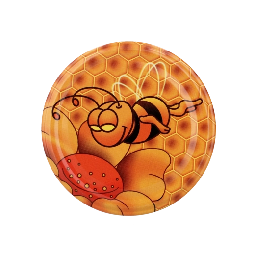 Screw-top lid fi 82 with 6 lugs and MIÓD design - 750 pcs